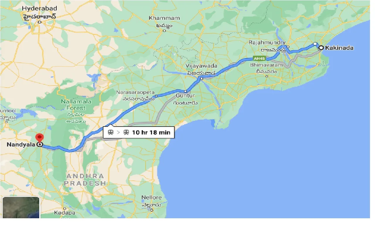 kakinada-to-nandyala-one-way