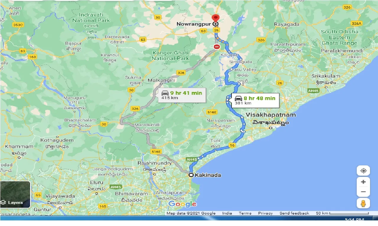 kakinada-to-nowrangpur-taxi