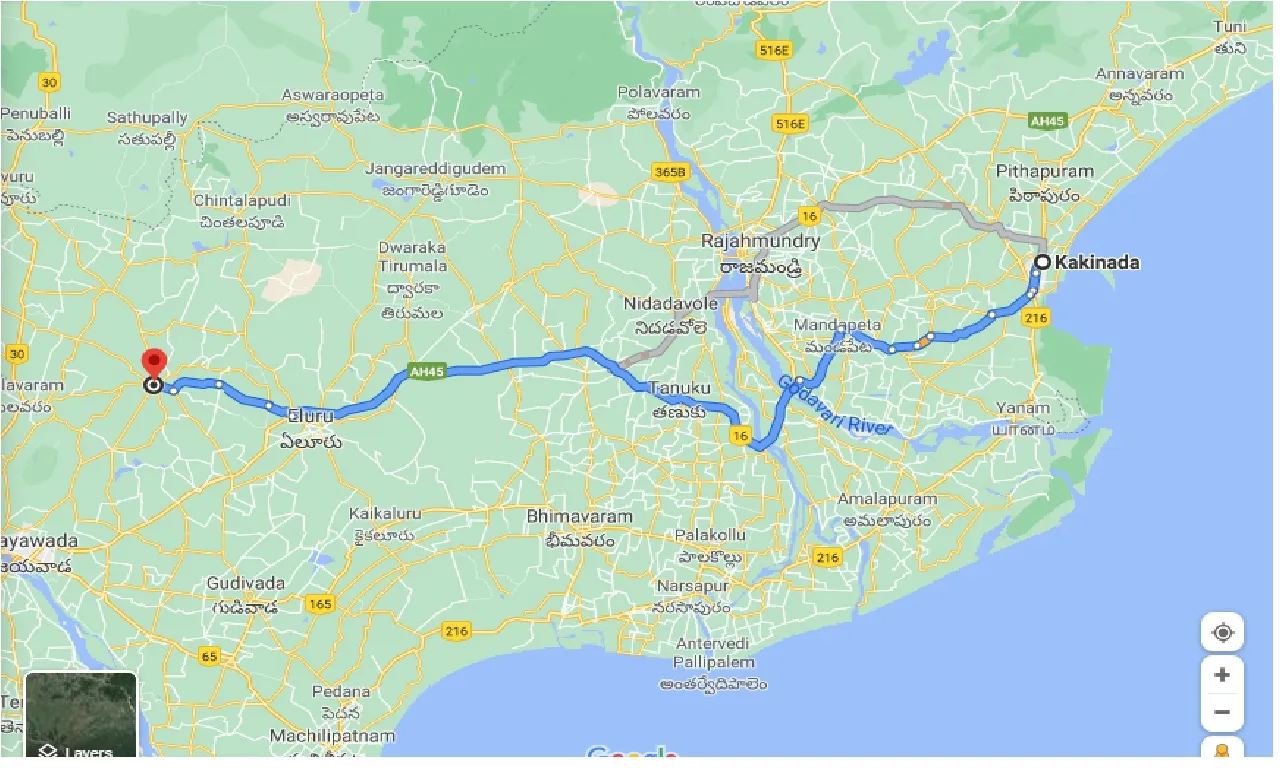 kakinada-to-nuzividu-one-way
