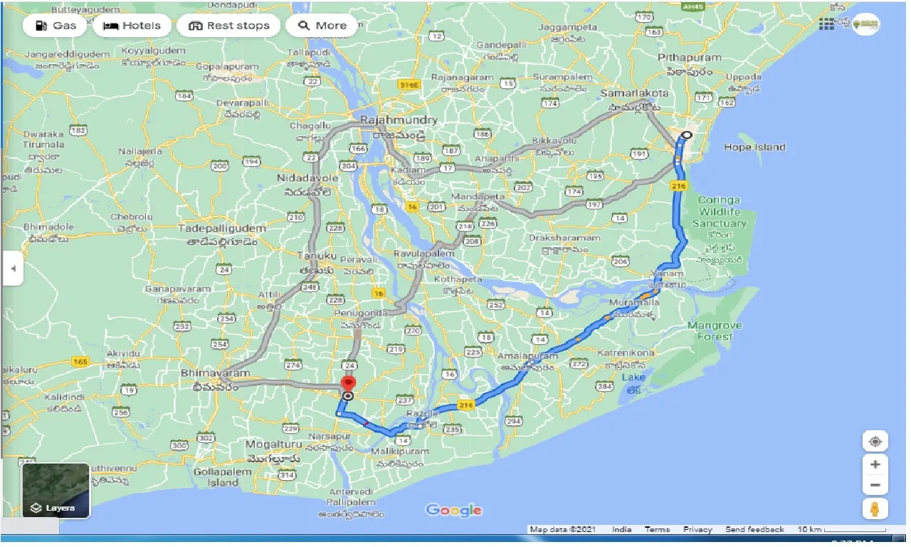 kakinada-to-palakollu-one-way