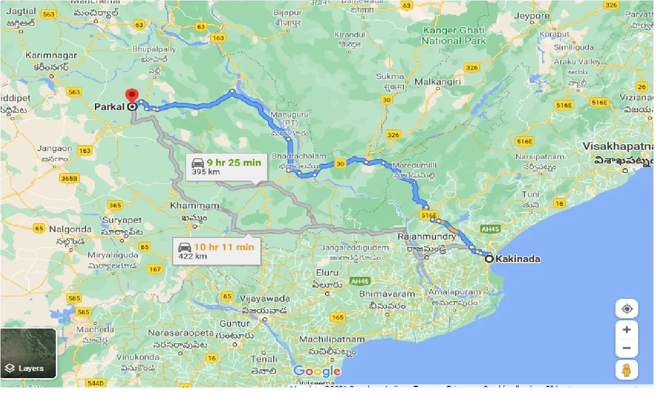 kakinada-to-parkal-taxi