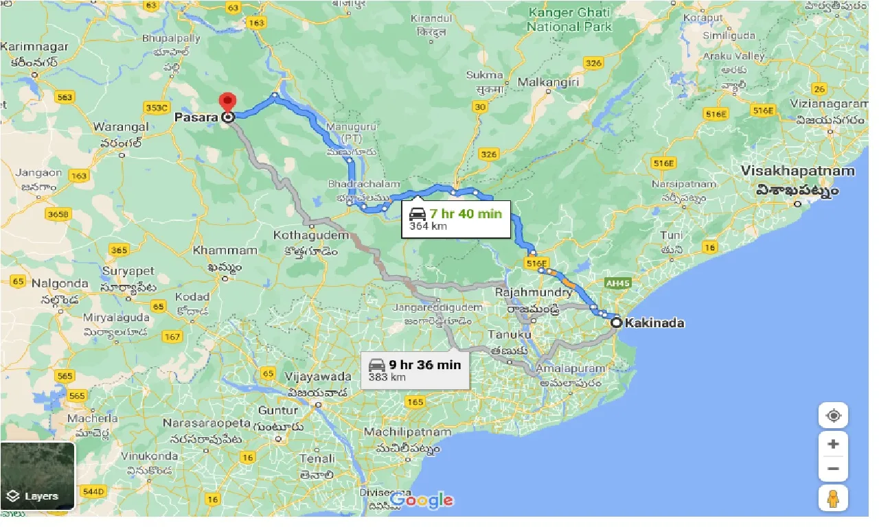 kakinada-to-pasara-one-way