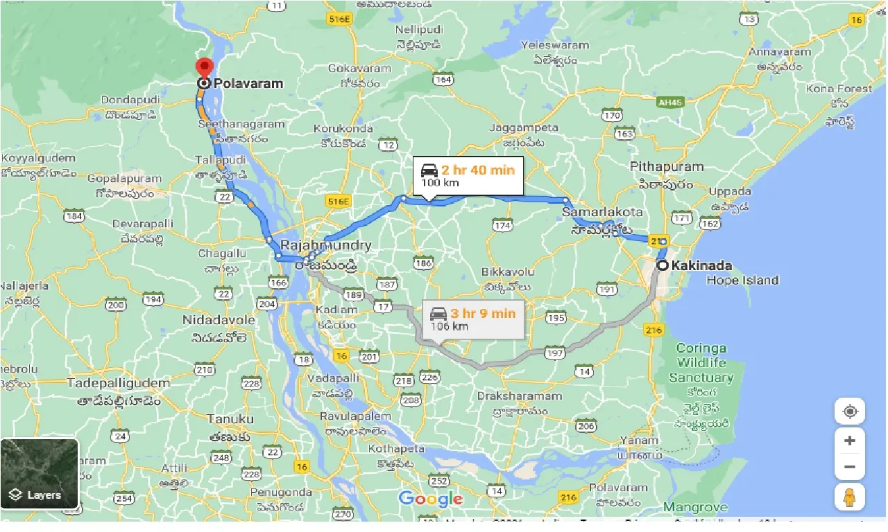 kakinada-to-polavaram-one-way
