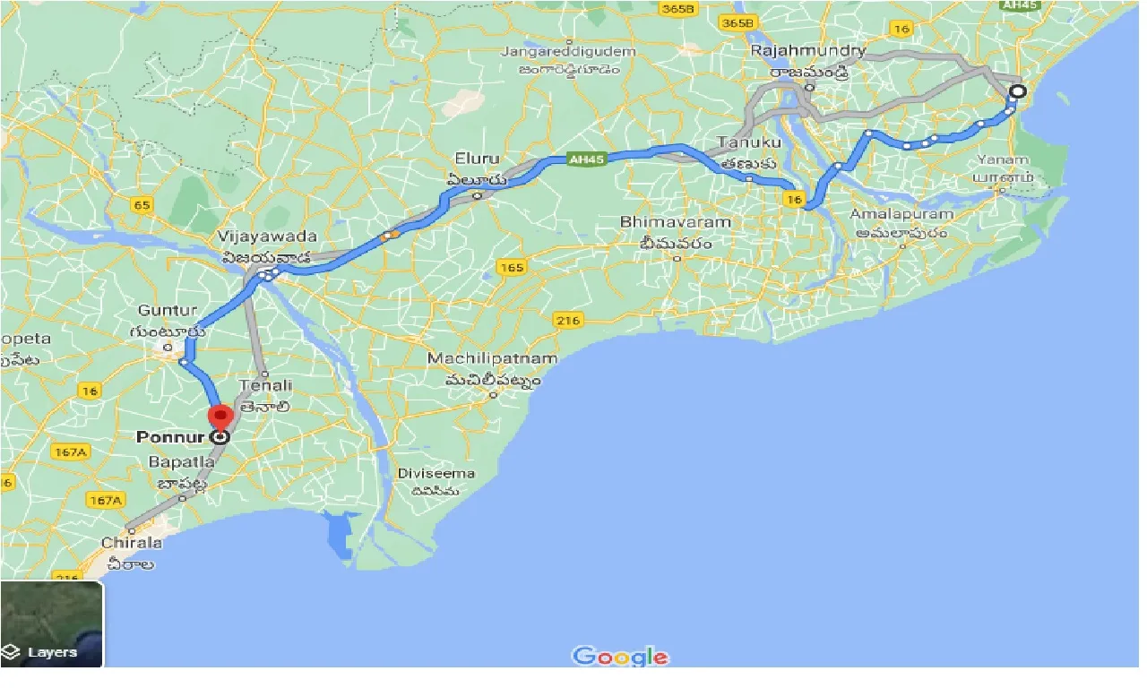 kakinada-to-ponnur-one-way