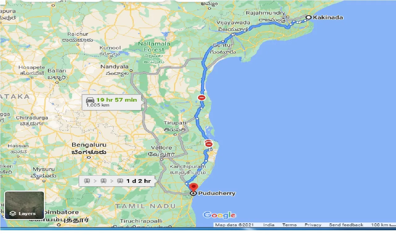 kakinada-to-puducherry-one-way