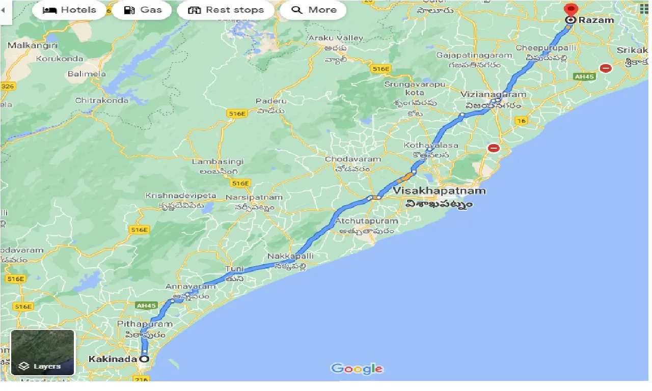 kakinada-to-razam-one-way