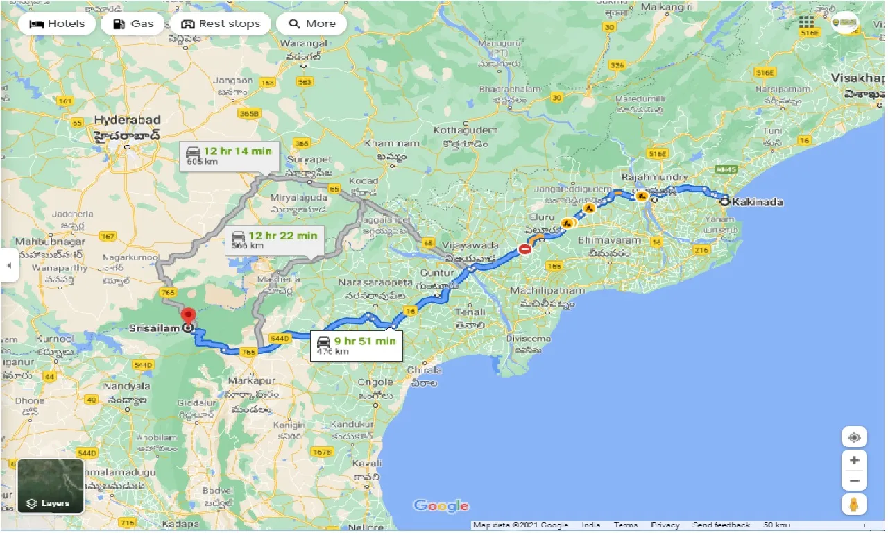 kakinada-to-srisailam-round-trip