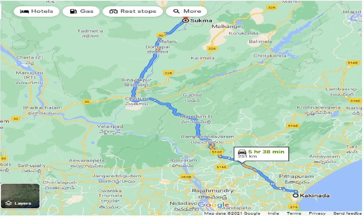 kakinada-to-sukma-one-way