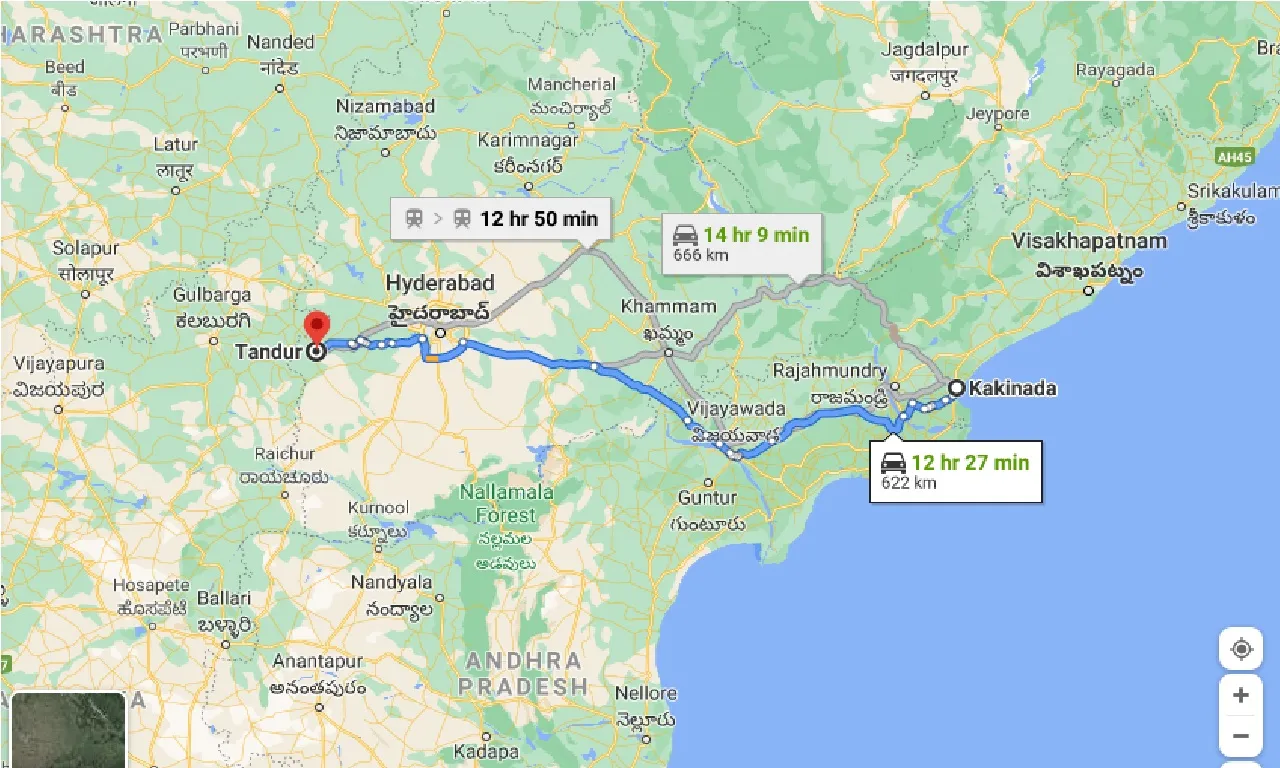 kakinada-to-tandur-one-way