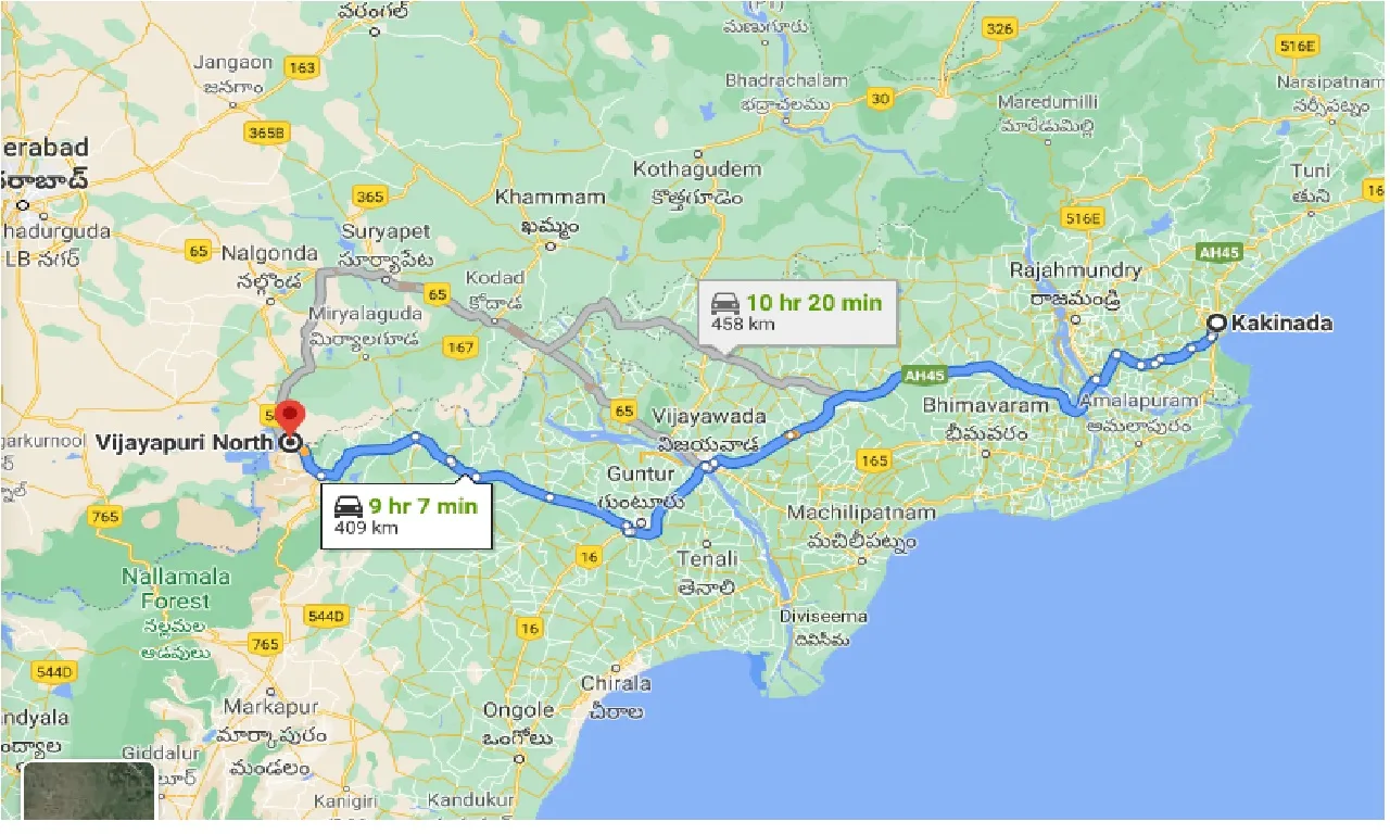 kakinada-to-vijayapuri-north-one-way