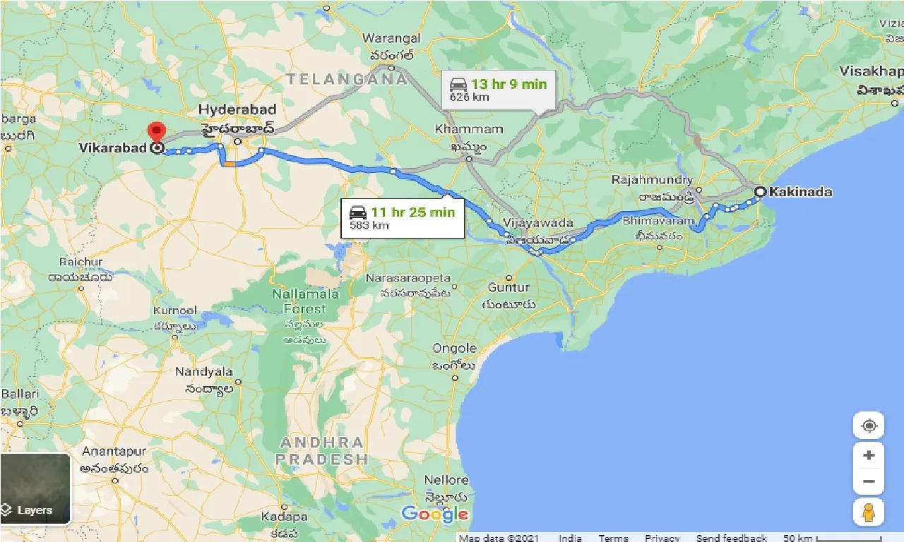 kakinada-to-vikarabad-taxi