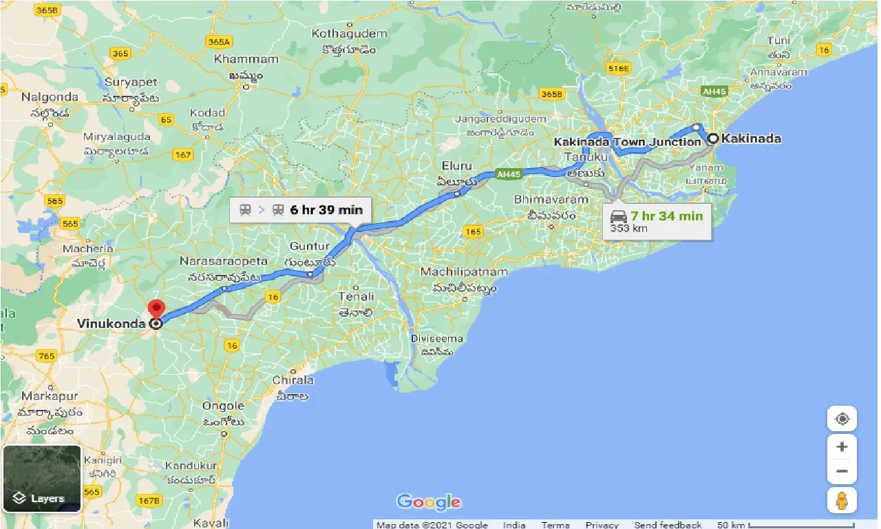 kakinada-to-vinukonda-one-way