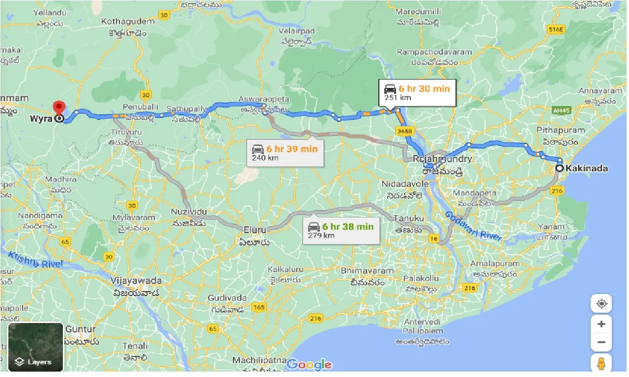 kakinada-to-wyra-one-way