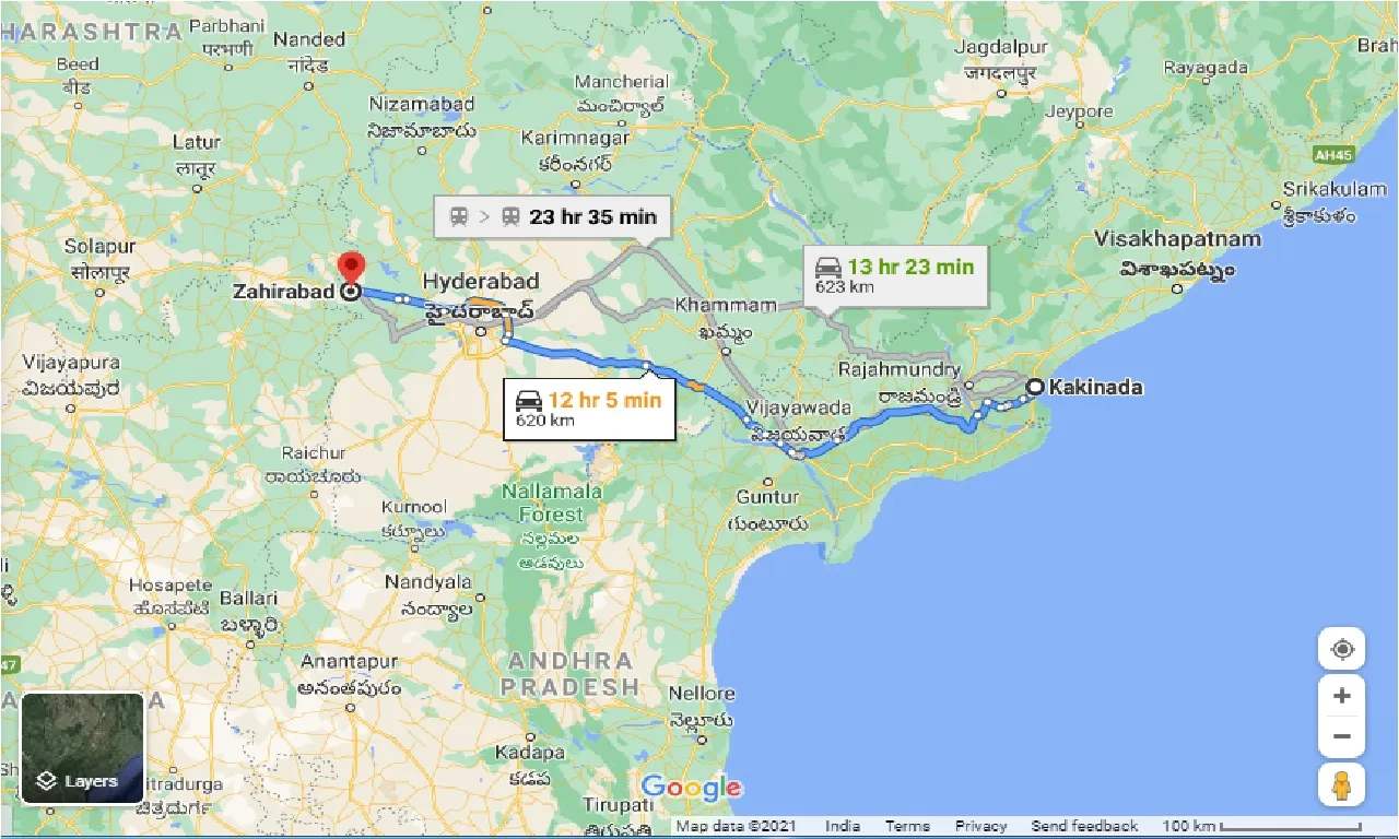 kakinada-to-zahirabad-u-one-way