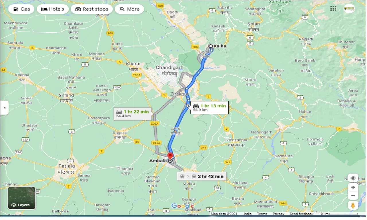 kalka-to-ambala-one-way