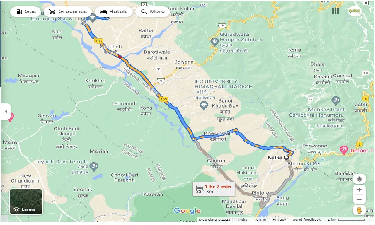 kalka-to-baddi-outstation