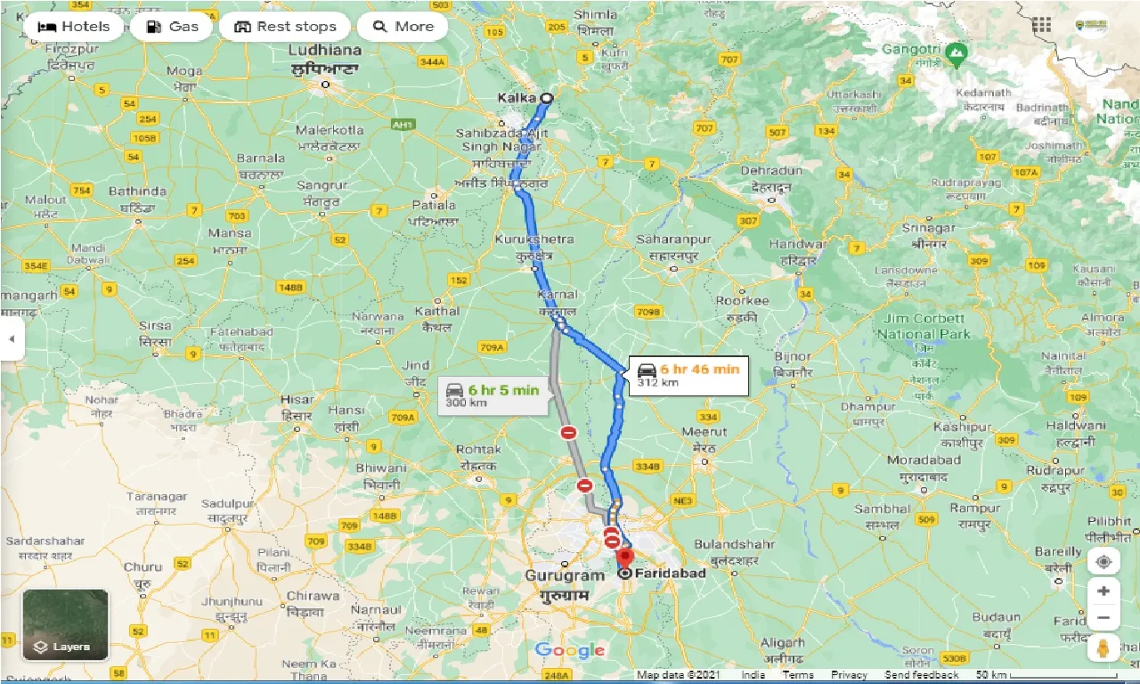 kalka-to-faridabad-one-way