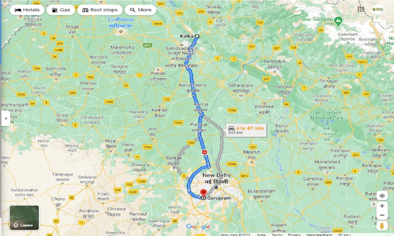 kalka-to-gurgaon-one-way