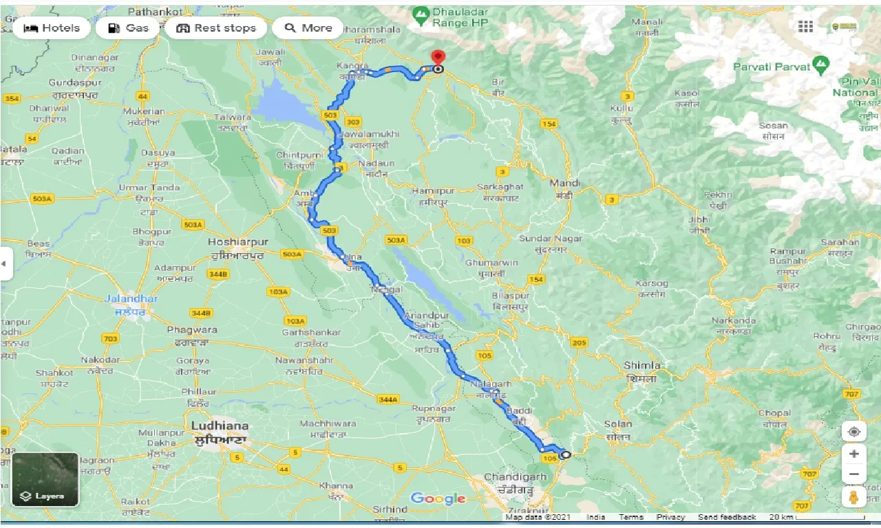 kalka-to-palampur-round-trip