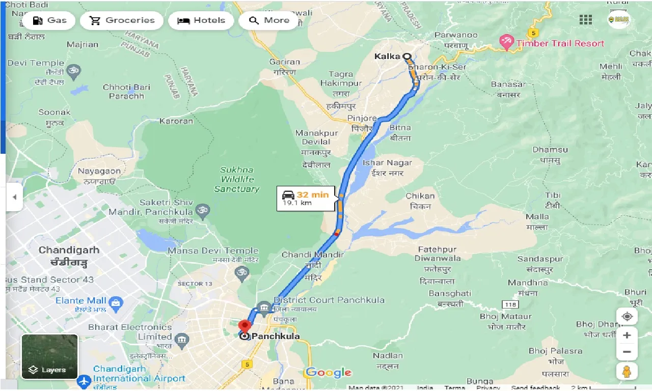 kalka-to-panchkula-round-trip