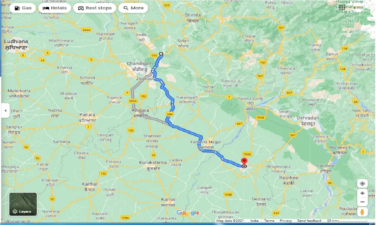 kalka-to-saharanpur-one-way