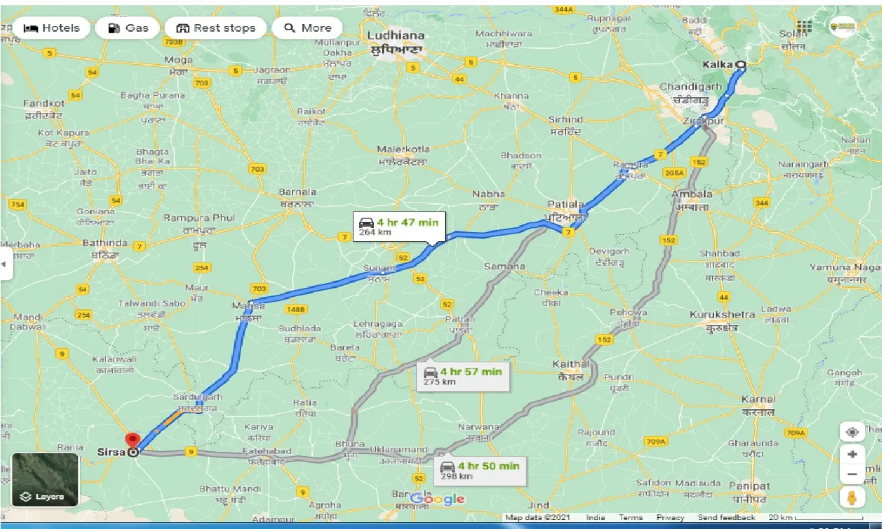 kalka-to-sirsa-round-trip
