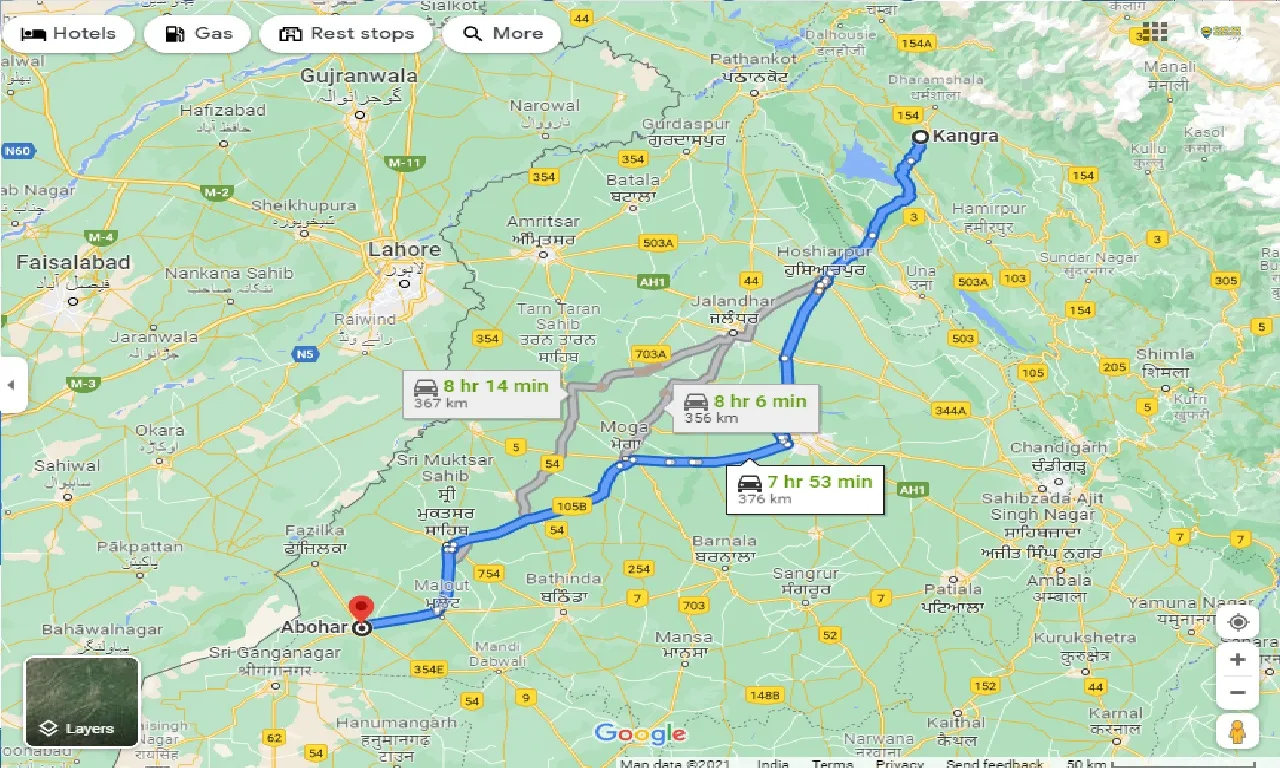 kangra-to-abohar-taxi