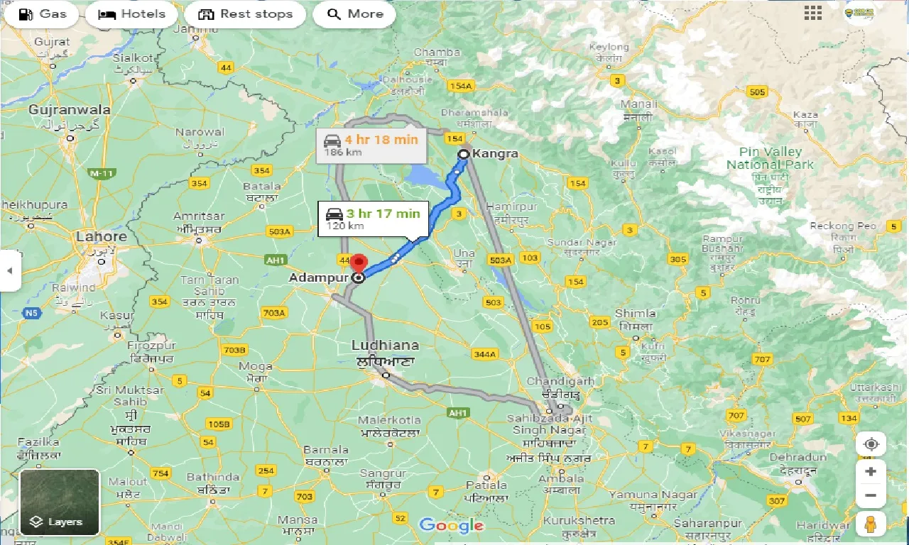 kangra-to-adampur-taxi