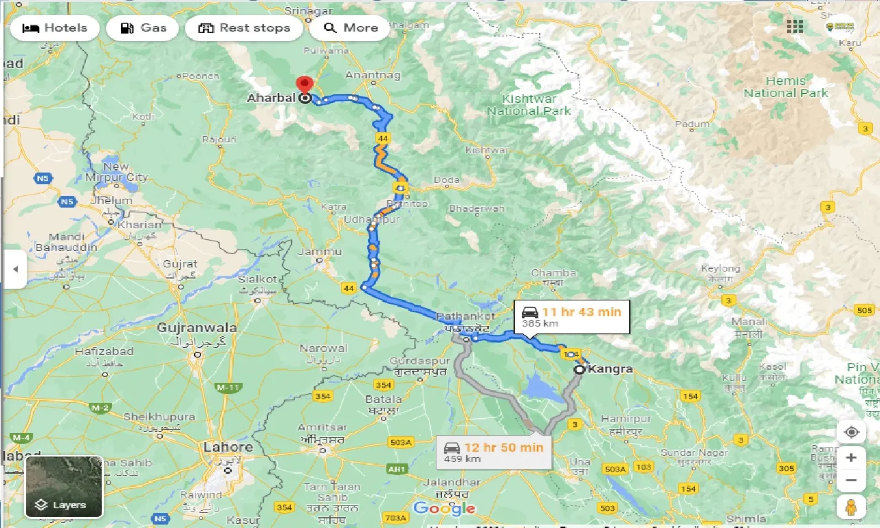 kangra-to-aharbal-taxi