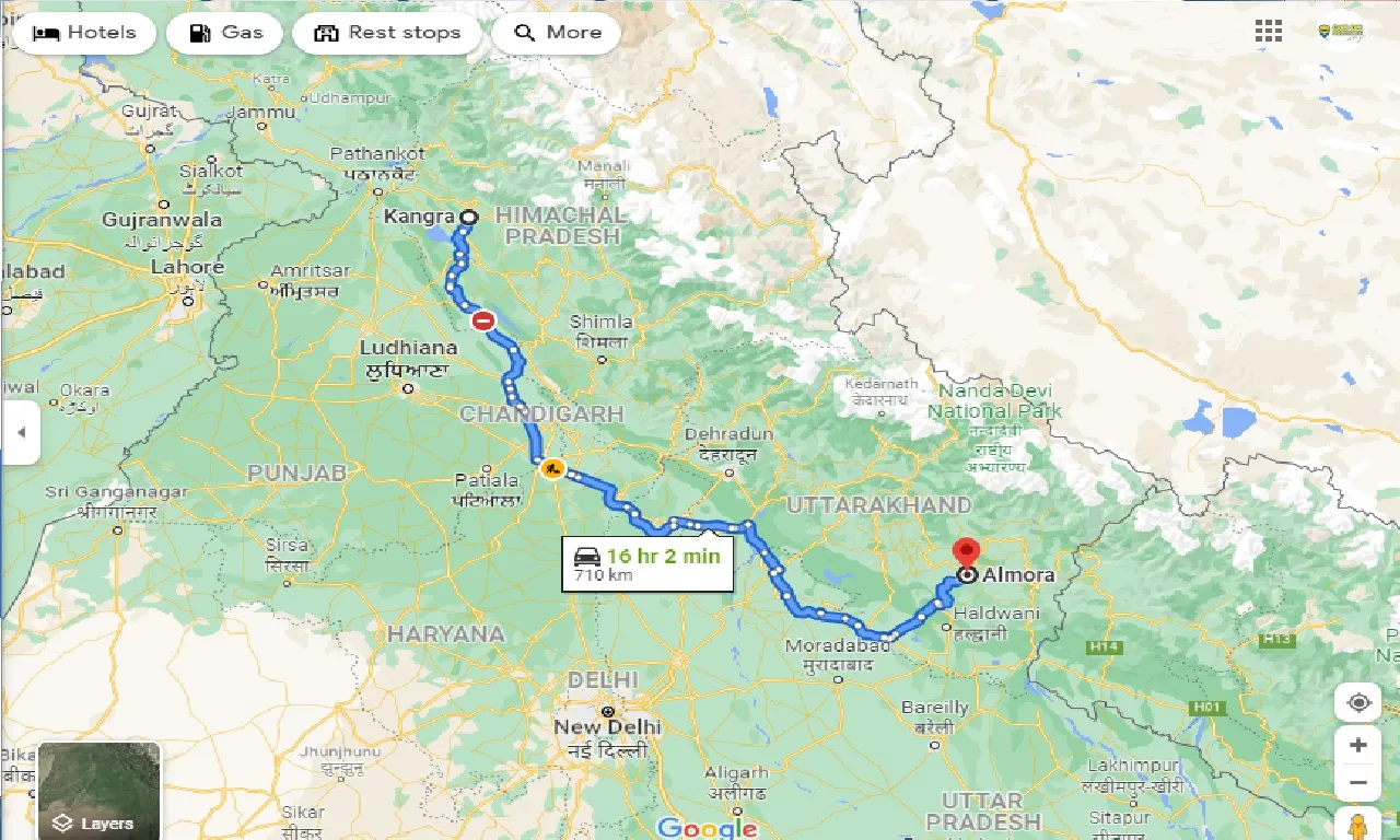kangra-to-almora-taxi