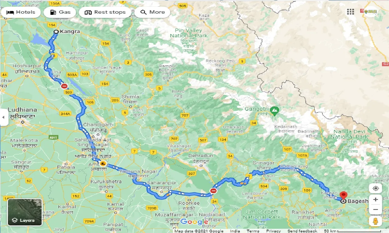 kangra-to-bageshwar-taxi
