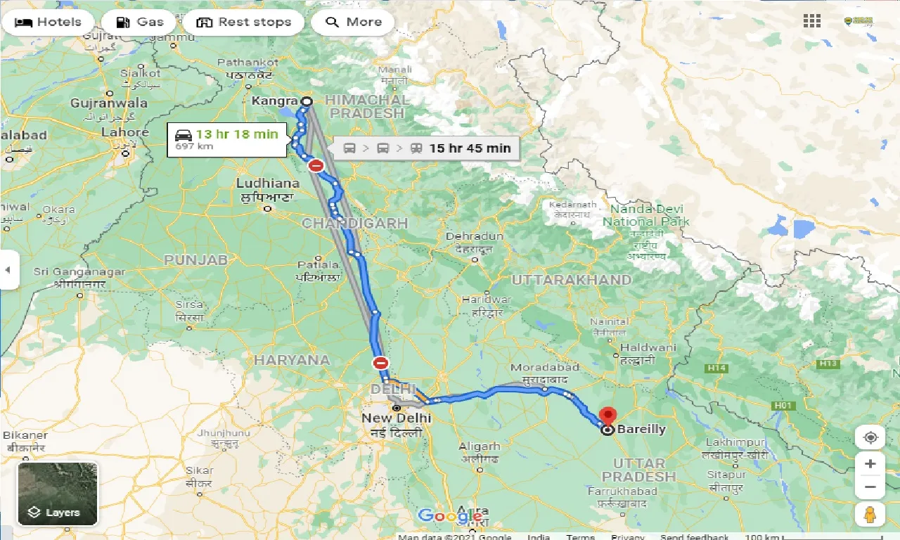 kangra-to-bareilly-one-way