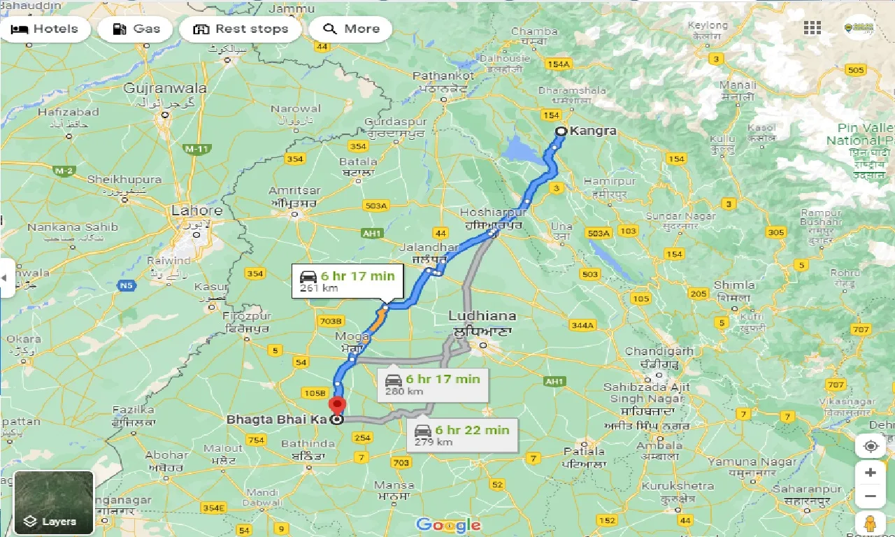kangra-to-bhagta-bhai-ka-one-way