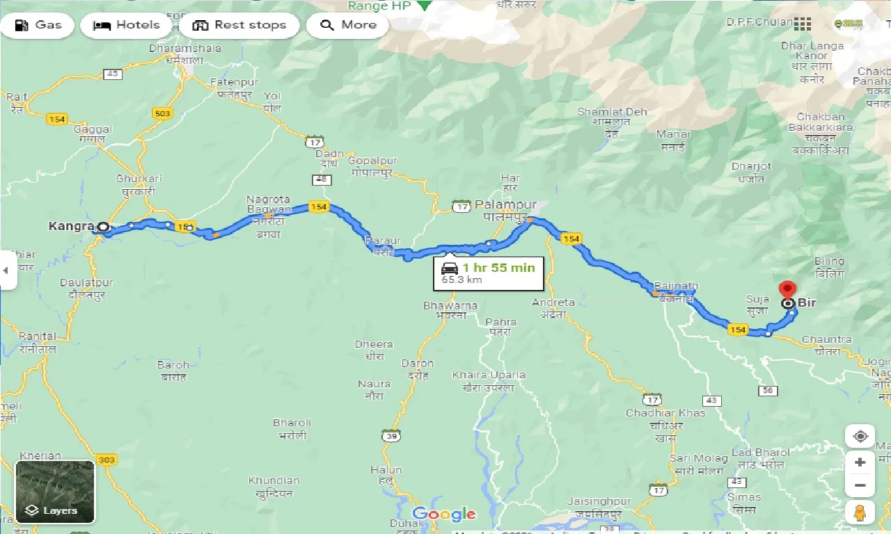 kangra-to-bir-taxi