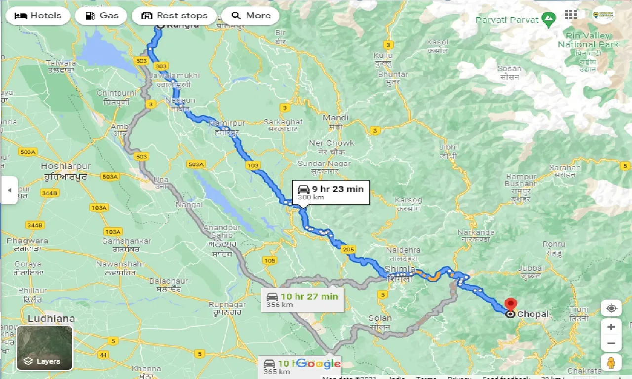 kangra-to-chopal-taxi