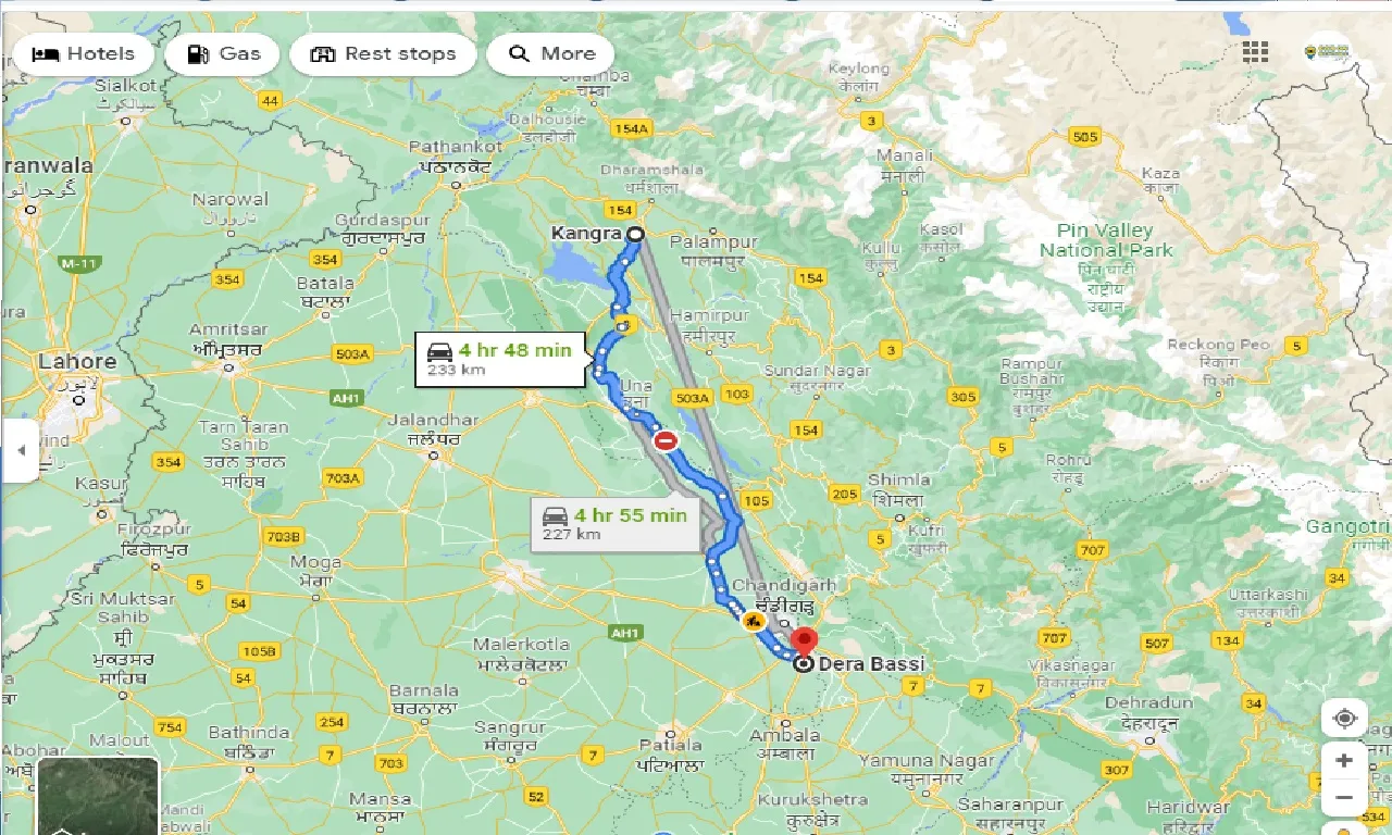 kangra-to-dera-bassi-taxi
