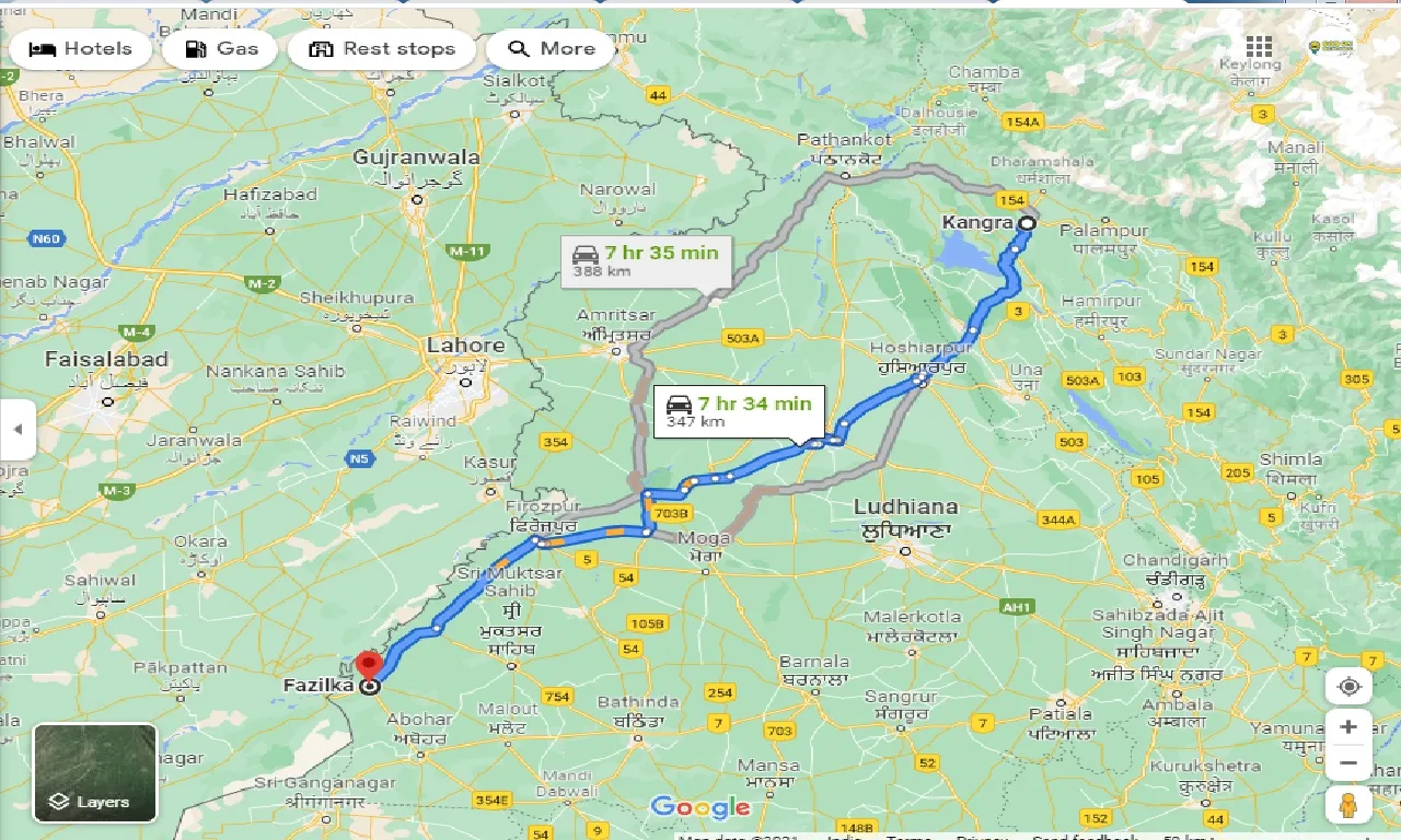 kangra-to-fazilka-one-way