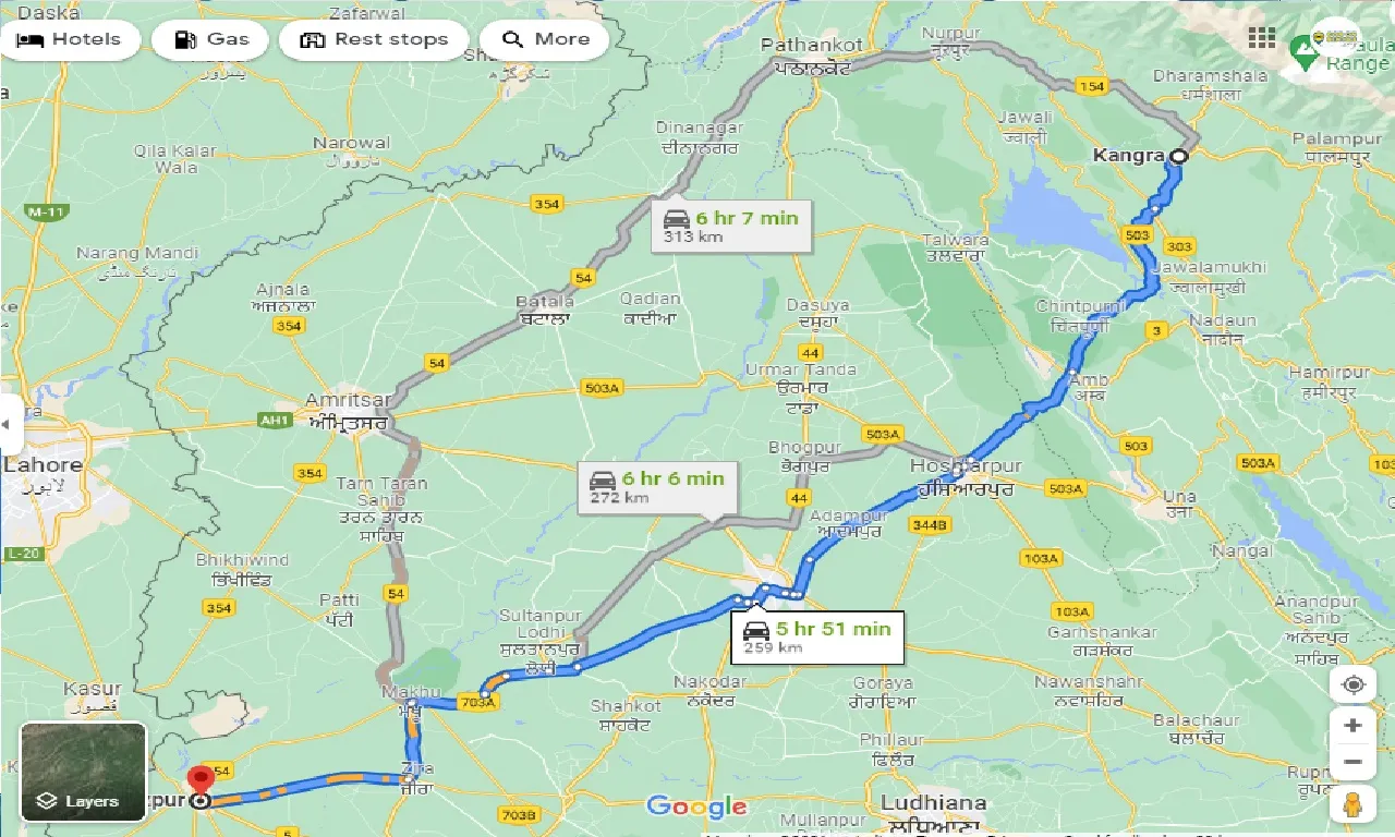 kangra-to-firozpur-one-way
