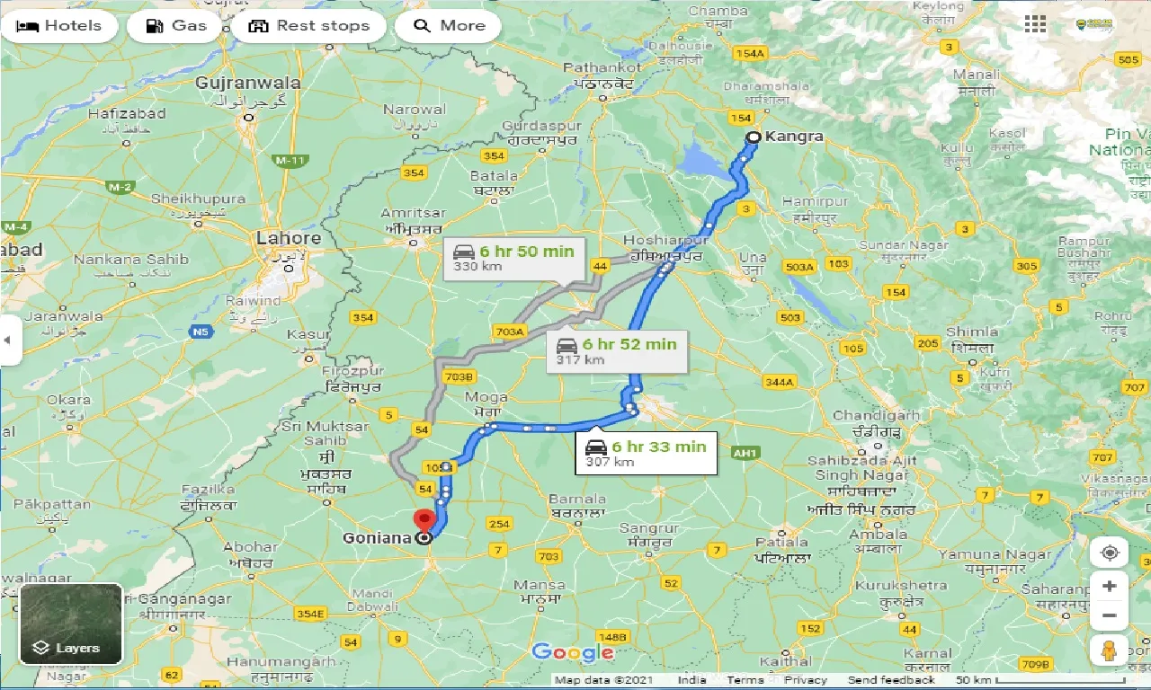 kangra-to-goniana-one-way