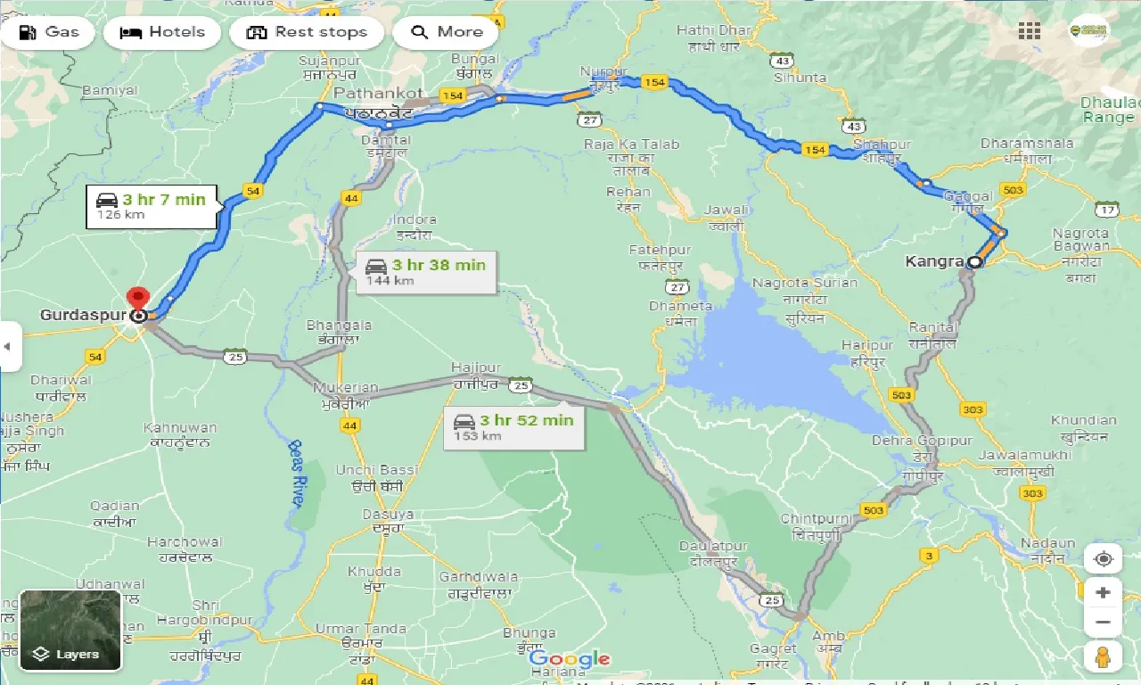 kangra-to-gurdaspur-taxi