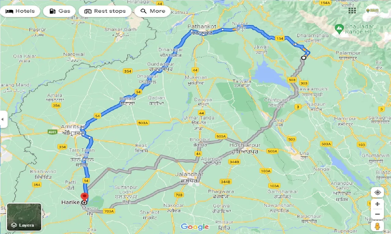 kangra-to-harike-taxi