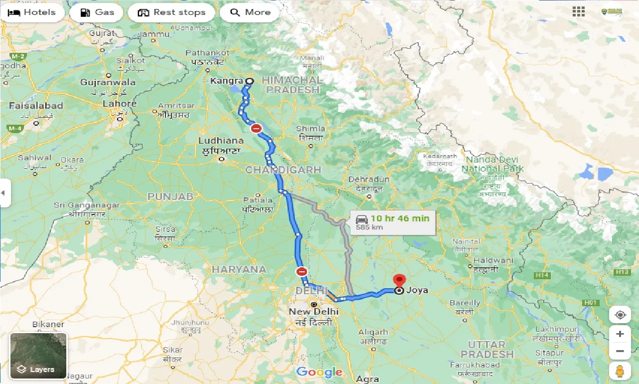 kangra-to-joya-one-way