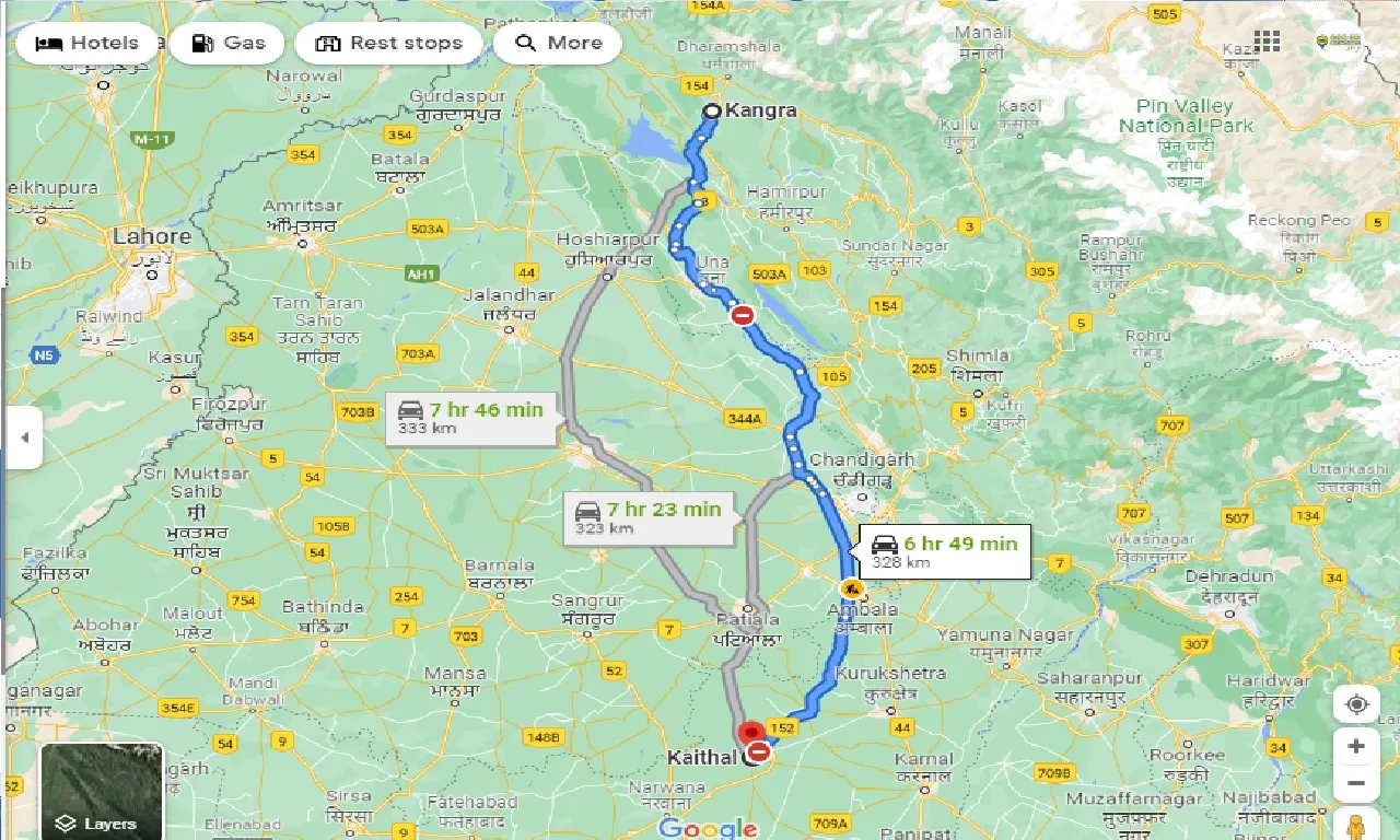 kangra-to-kaithal-taxi