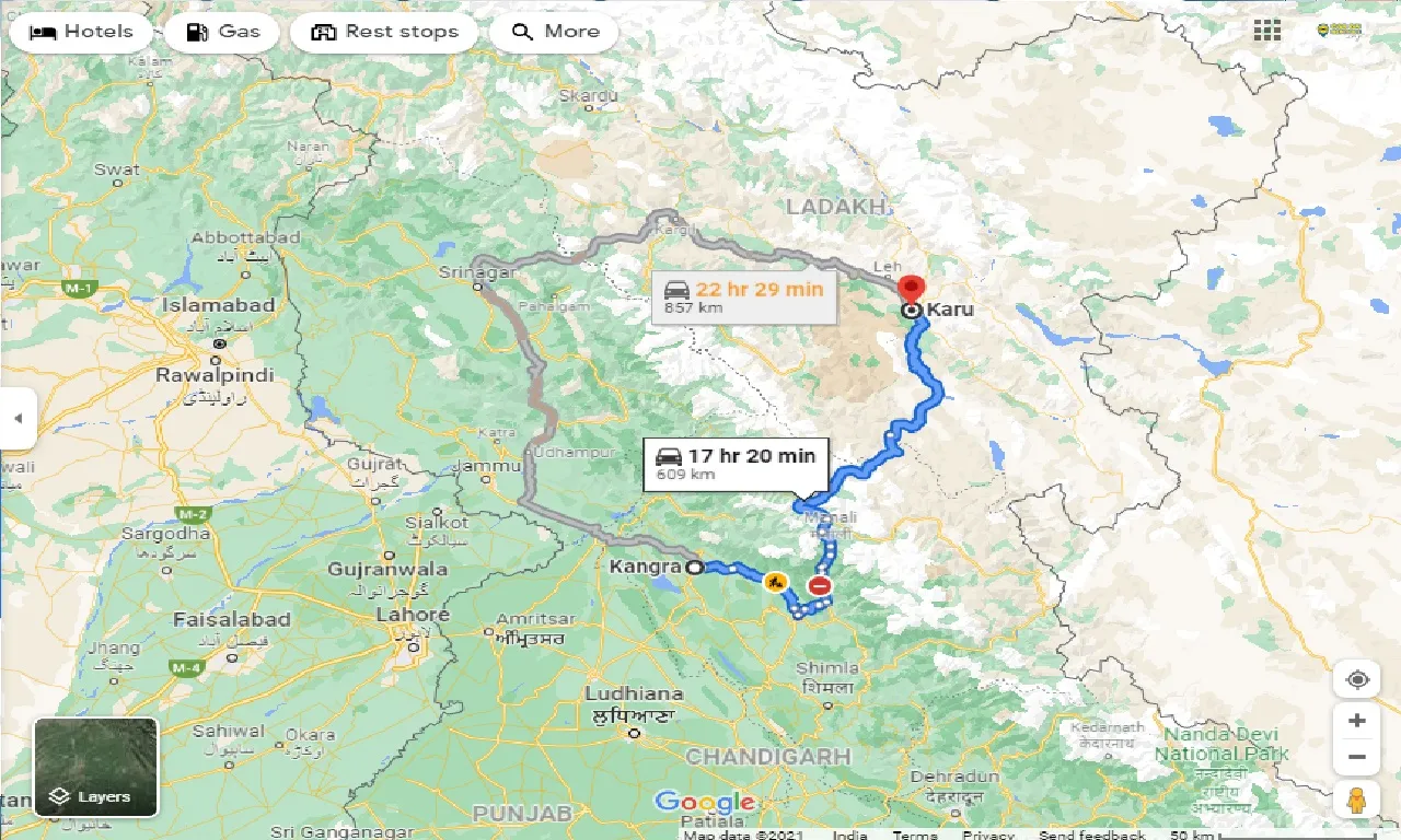 kangra-to-karu-one-way