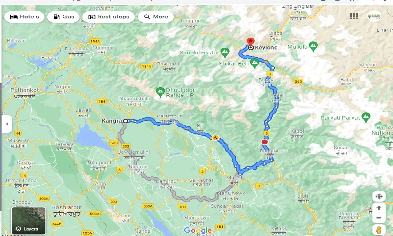 kangra-to-keylong-taxi