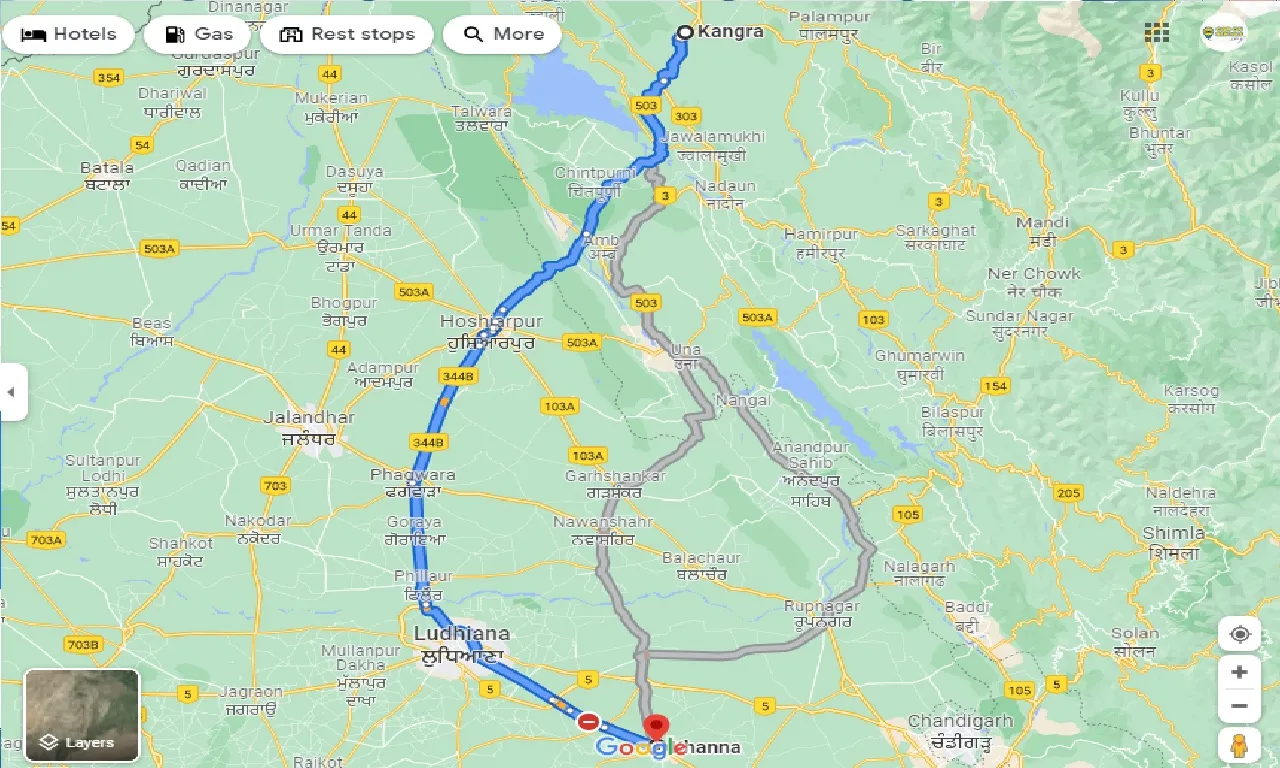 kangra-to-khanna-taxi