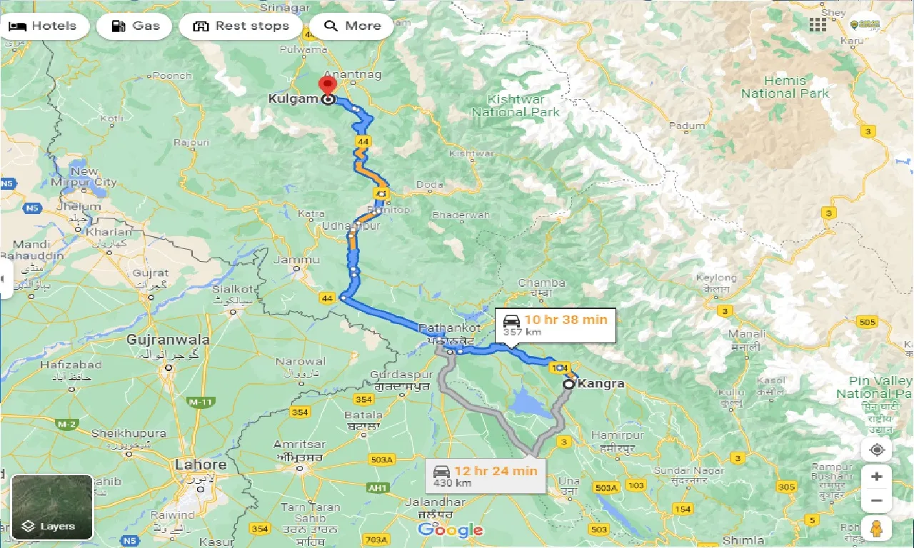 kangra-to-kulgam-taxi