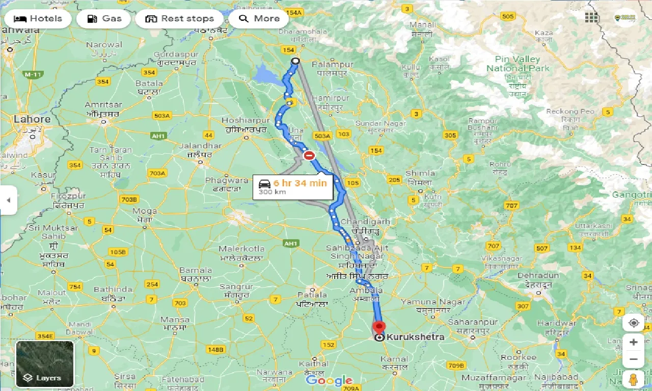 kangra-to-kurukshetra-taxi