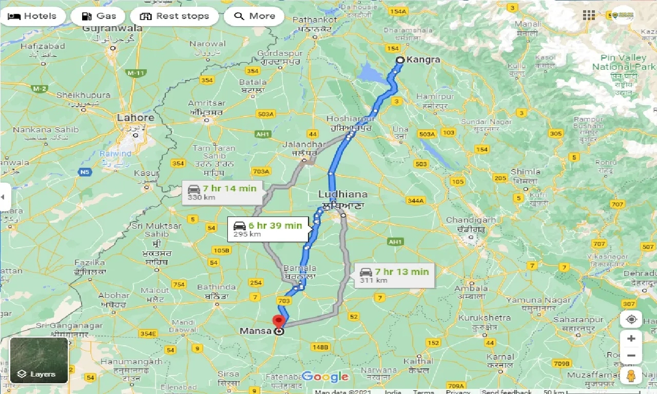 kangra-to-mansa-taxi