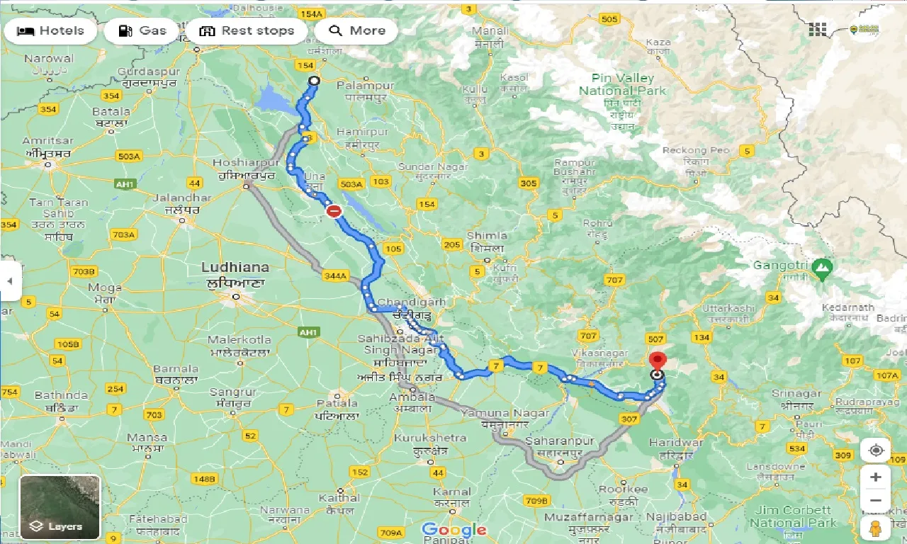 kangra-to-mussoorie-taxi
